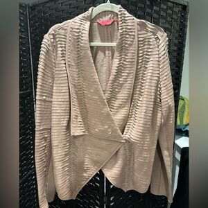 G.I.L.I. Women's Leather Jacket in Beige